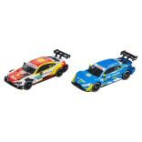 CONJUNTO COM 2 CARROS BMW M4 DTM E AUDI RS 5 DTM PARA AUTORAMA CARRERA GO 2CAV